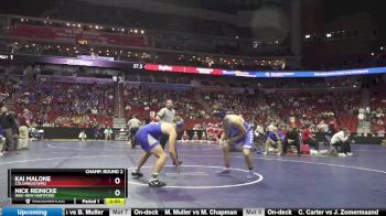 2A-220 lbs Champ. Round 2 - Nick Reinicke, Dike-New Hartford vs Kai Malone, Columbus/WMU