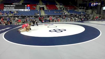 170 lbs Cons. Rd Of 32 - Olyvia Besco, KS vs Elayna Evans, KS
