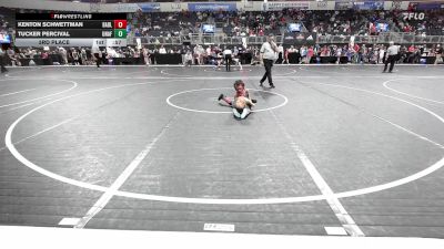 53 lbs 3rd Place - Kenton Schwettman, Badlands Elite vs Tucker Percival, Unaffiliated