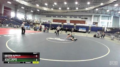 118 lbs Semifinals (4 Team) - Wyatt Boice, Minisink Valley vs Gryffin Alfalla, East Islip HS