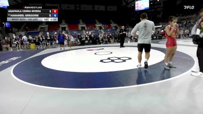 100 lbs Champ. Rd Of 32 - Anapaula Cerna Rivera, IL vs Hananeel Gregoire, FL