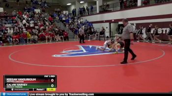 145 lbs Cons. Semi - Keegan VanSurksum, Western Christian vs Calvin Harvey, Kingsley-Pierson