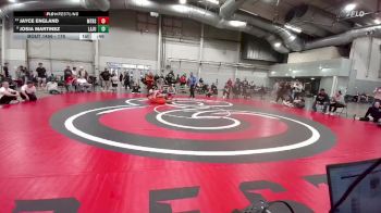 175 lbs 7th Place Match - Josia Martinez, La Junta vs Jayce England, Montrose