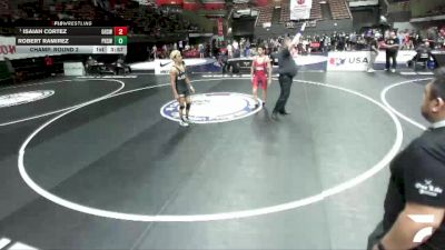 Champ. Round 3 - Isaiah Cortez, Gilroy High School Wrestling vs Robert Ramirez, Pacifica High School Wrestling