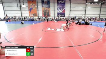 160 lbs Rr Rnd 1 - Jonathan Eberhart, Indiana Outlaws Gray vs Max Macklem, Attrition Wrestling White