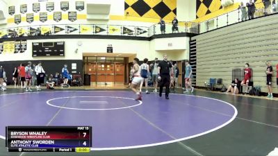 136 lbs Semifinal - Bryson Whaley, Edgewood Wrestling Club vs Anthony Sworden, Elite Athletic Club