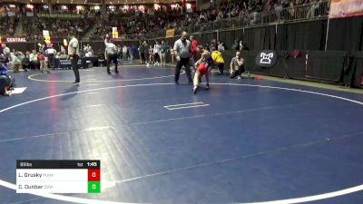 95 lbs Round Of 32 - Luke Grusky, Punxsutawney vs Charlie Dunbar, Downingtown