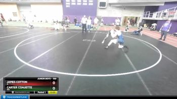 160 lbs Cons. Round 3 - James Cotton, IL vs Carter Coauette, MN