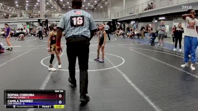 57 lbs Round 5 (8 Team) - Sophia Cordoba, Cordoba Trained vs Camila Ramirez, Lady Bandits