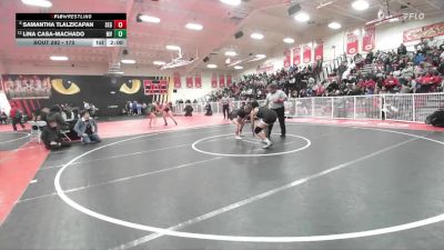 170 lbs Champ. Round 2 - Samantha Tlalzicapan, Segerstrom vs Lina Casa-Machado, Murrieta Valley