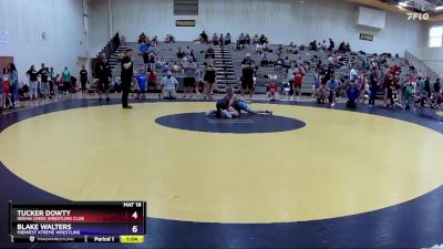 78 lbs Semifinal - Tucker Dowty, Indian Creek Wrestling Club vs Blake Walters, Midwest Xtreme Wrestling