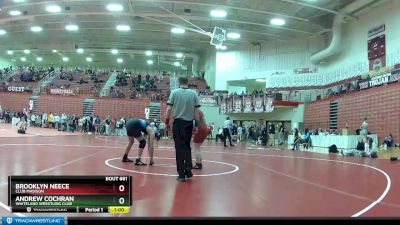 182 lbs Cons. Round 3 - Andrew Cochran, Whiteland Wrestling Club vs Brooklyn Neece, Club Madison