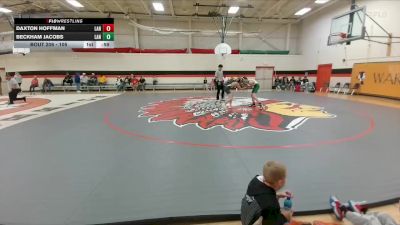 105 lbs Cons. Round 1 - Beckham Jacobs, Lander Middle School vs Daxton Hoffman, Lander Middle School