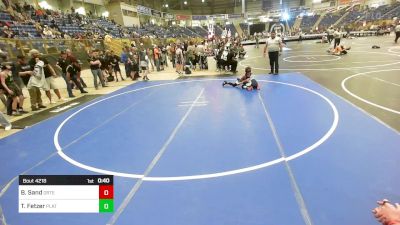 75 lbs Consi Of 16 #2 - Beckett Sand, Ortega Middle School vs Teague Fetzer, Platte Valley Middle School