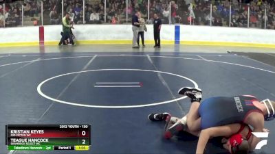 130 lbs Cons. Round 2 - Teague Hancock, Shamrock Select WC vs Kristian Keyes, Mid Mitten WC