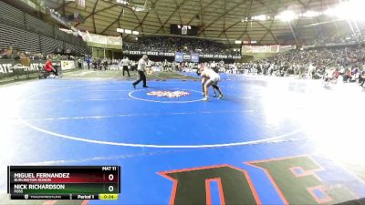 2A 132 lbs 5th Place Match - Miguel Fernandez, Burlington-Edison vs Nick Richardson, Foss