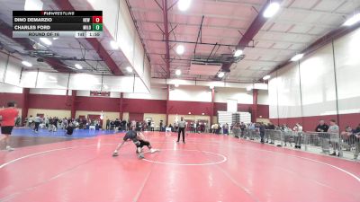 126 lbs Round Of 16 - Dino DeMarzio, New York Military Academy vs Charles Ford, Milo Wrestling Club