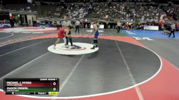 Champ. Round 1 - Michael J. Myers, Omaha Westside vs Mason Miigerl, Lincoln East