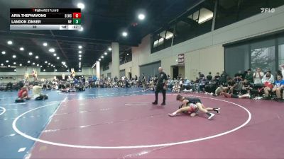 90 lbs Round 4 (6 Team) - Landon Zinser, Moyer Elite vs Aria Thephavong, Blackman WC