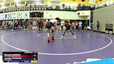 157 lbs Cons. Round 2 - William Shrieves, Southport Wrestling Club vs Jaylen Covington, Unattached