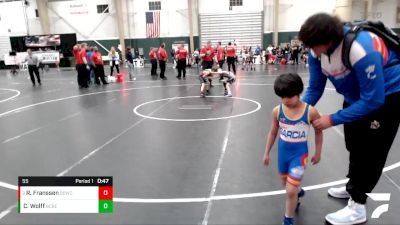 55 lbs 2nd Place Match - Ryan Franssen, Broken Bow Wrestling Club vs Conner Wolff, Battle Creek Brave Elite