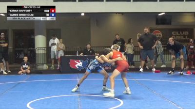 86 lbs 5th Place Match - Ethan Rafferty, Ohio Crazy Goats Wrestling vs James Windholtz, Trojan Wrestling Academy
