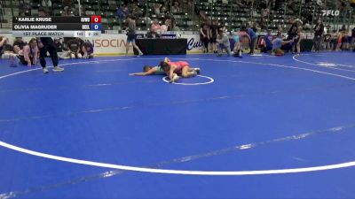 125 lbs 1st Place Match - Karlie Kruse, GVWC vs Olivia Magruder, DC Elite