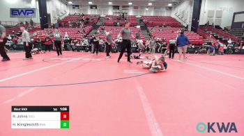 73-76 lbs 3rd Place - Raiden Johns, Collinsville Cardinal Youth Wrestling vs Heston Klinglesmith, Perry Wrestling Academy