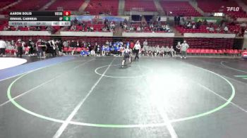 113 lbs Round 4 - Placement (4 Team) - Aaron Solis, Cedar Park Vista Ridge vs Ismael Cabreja, Grand Prairie