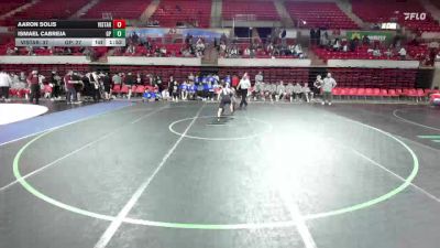 113 lbs Round 4 - Placement (4 Team) - Aaron Solis, Cedar Park Vista Ridge vs Ismael Cabreja, Grand Prairie