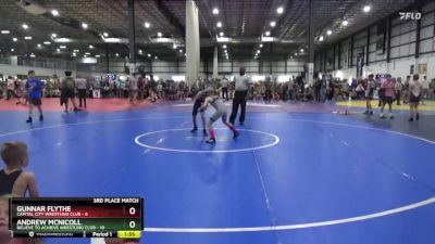 80 lbs Placement (4 Team) - Andrew McNicoll, BELIEVE TO ACHIEVE WRESTLING CLUB vs Gunnar Flythe, CAPITAL CITY WRESTLING CLUB