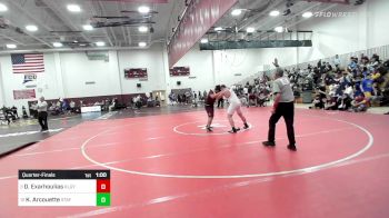 220 lbs Quarterfinal - Devin Exarhoulias, Killingly vs Kaleb Arcouette, Stafford