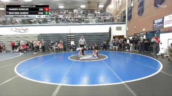 56 lbs Cons. Round 4 - Vander Kunzler, 208 Badgers Wrestling Club vs Brayden Harris, Thunder Ridge Outlaws Wrestling Club
