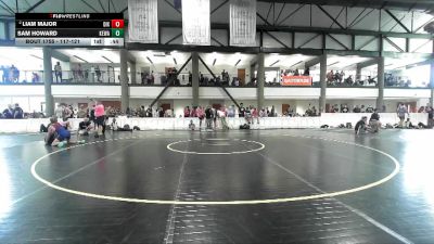 117-121 lbs Cons. Round 2 - Liam Major, Illini Bluffs vs Sam Howard, DeKalb WC