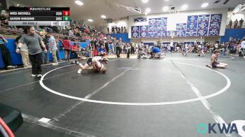 92-96 lbs Rr Rnd 3 - Wes Nickell, Cushing Tigers vs Jaxon Higgins, Choctaw Ironman Youth Wrestling