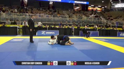 Nicolas A Scaron vs Christian Cody Congden 2025 Pan Jiu Jitsu IBJJF Championship