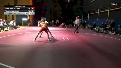 126 lbs Round 2 - Karson Pulver, Pleasant Valley vs Timothy Sytsma, Carlisle