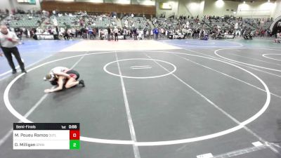 101 lbs Semifinal - Maliah Poueu Ramos, Outlaw WC vs Dilynne Milligan, Spanish Springs WC