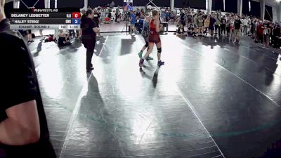 115 lbs Champ. Round 2 - Delaney Ledbetter, Illinois vs Haley Stenz, Stenz Wrestling Club