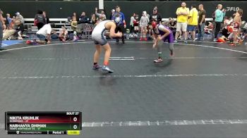 96 lbs Round 7 (8 Team) - Nikita Kruhlik, Scorpions vs Nabhanya Dhiman, Terps Northeast ES