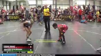 52 lbs Quarterfinals (8 Team) - Cedric Grant, American Gladiators vs Grayden Schloemann, Team Gotcha