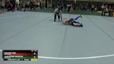 60 lbs Cons. Round 2 - Colton Carl, Top Dawgs vs Augustine Malecha, Minnesota