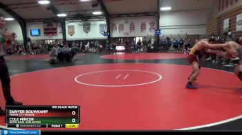 132 lbs 9th Place Match - Sawyer Bouwkamp, Prairie City Monroe vs Cole Mincer, Notre Dame, Burlington
