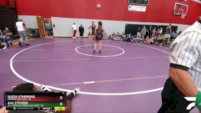 152 lbs Round 4 (8 Team) - Kas Stevens, All American Wrestling Club vs Alexa Etheridge, Spartan Mat Club