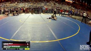 1A 120 lbs Quarterfinal - Logan Kelly, Lemon Bay vs Sebastian Degennaro, Jensen Beach