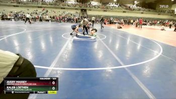 100 lbs Cons. Round 4 - Avery Massey, Greater Heights Wrestling-AAA vs Kaleb Loethen, Tri-Cap Wrestling Club-AA