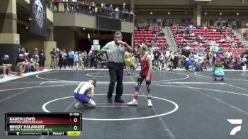 79 lbs Cons. Round 3 - Brody Halaquist, Ark City Takedown Wrestling Cl vs Kaden Lewis, Hugoton Wrestling Club