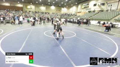 114 lbs Consolation - Jakob Fair, Carson Valley Wildcats vs Mason Watkins, Grizzly Express WC