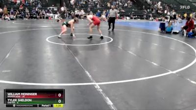 150 lbs Round 2 (16 Team) - William Moninger, Broken Bow vs Tyler Sheldon, Gretna