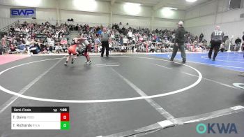 55 lbs Semifinal - Tracen Goins, Pocola Youth Wrestling vs Tye Richards, Roland Youth League Wrestling